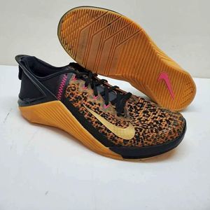 Nike Metcon 6 Flyease Cheetah print Sneakers Tennis Shoes Men 11.5 or women 13